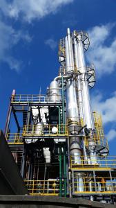 Impianto di distillazione modulare a doppio effetto ad etanolo da 100.000 ton / a